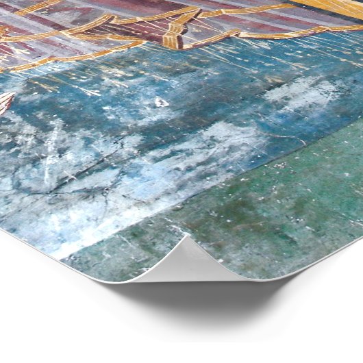 Servisch-orthodoxe kerk en een UNESCO-locatie, Poster (Hoek)