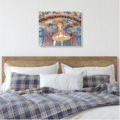 Servisch-orthodoxe Kerk, en een UNESCO-site, 2 Canvas Afdruk (Insitu (Slaapkamer))