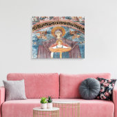 Servisch-orthodoxe Kerk, en een UNESCO-site, 2 Canvas Afdruk (Insitu (Woonkamer))