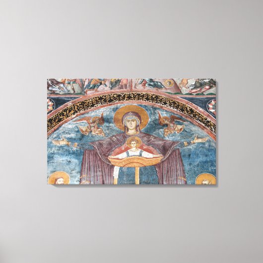 Servisch-orthodoxe Kerk, en een UNESCO-site, 2 Canvas Afdruk (Voorkant)