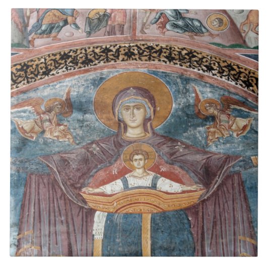 Servisch-orthodoxe Kerk, en een UNESCO-site, 2 Tegeltje (Voorkant)