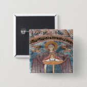 Servisch-orthodoxe Kerk, en een UNESCO-site, 2 Vierkante Button 5,1 Cm (Voorkant /achterkant)