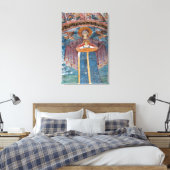 Servisch-orthodoxe Kerk, en een UNESCO-site, Canvas Afdruk (Insitu (Slaapkamer))