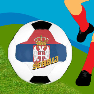 Servisch patriottisch Football en Servische vlag / Voetbal