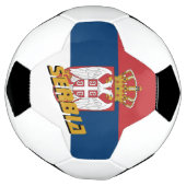 Servisch patriottisch Football en Servische vlag / Voetbal (Gedraaid)