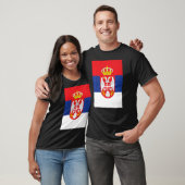 Servisch Retro Nationale Vlag Servië T-shirt (Unisex)