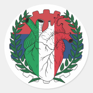 Servisch Servië Sint Josephs Dag Italiaans Italië Ronde Sticker