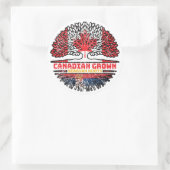 Servisch-Servisch Canadees Canada - vlag Ronde Sticker (Tas)