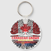 Servisch-Servisch Canadees Canada - vlag Sleutelhanger (Voorkant)