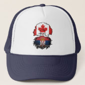 Servisch-Servisch Canadees Canada - vlag Trucker Pet (Voorkant)