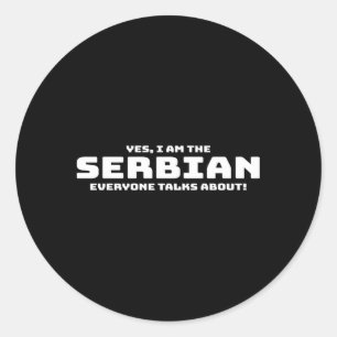 Servisch-Servisch patriottisch Gezegde Ronde Sticker