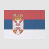 Servisch tissuepapier, Servische vlag tissuepapier (Voorkant)