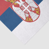Servisch tissuepapier, Servische vlag tissuepapier (Detail)