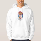 Servisch vingerafdruk DNA Servische pride giften Hoodie (Voorkant)