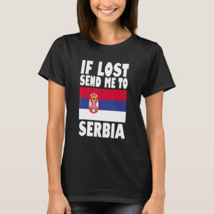 Servisch vlaggenontwerp Als het verloren gaat, stu T-shirt