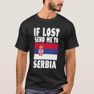 Servisch vlaggenontwerp Als het verloren gaat, stu T-shirt