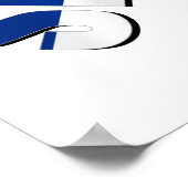 Servisch voetbal Servisch logo Poster (Hoek)