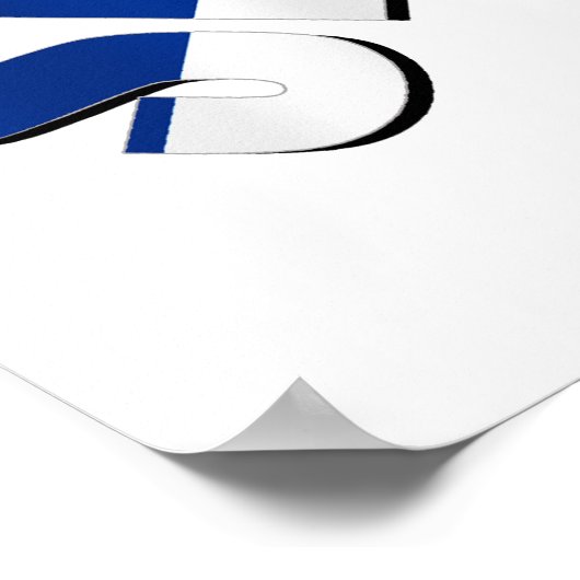 Servisch voetbal Servisch logo Poster (Hoek)