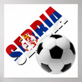 Servisch voetbal Servisch logo Poster (Voorkant)