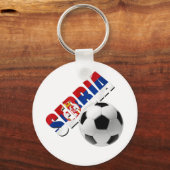 Servisch voetbal Servisch logo Sleutelhanger (Voorkant)