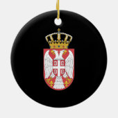 Servisch wapenschild keramisch ornament (Achterkant)