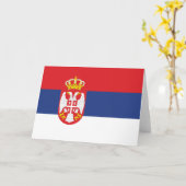 servisch wenskaart kaart (Gele Bloem)