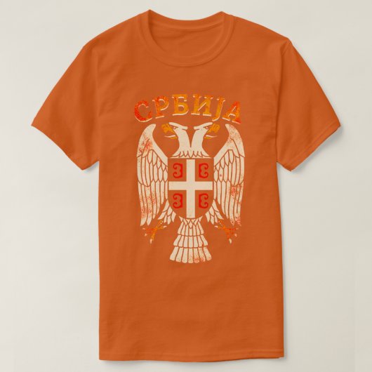 Servische adelaar Srbija 12 T-shirt (Design voorkant)
