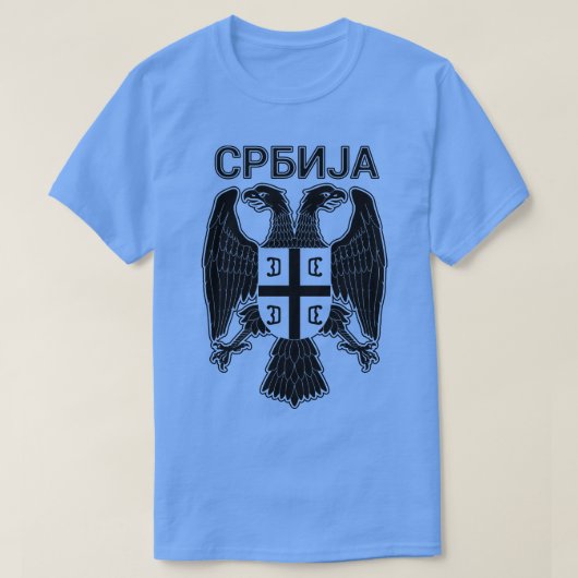 Servische adelaar Srbija 13 T-shirt (Design voorkant)
