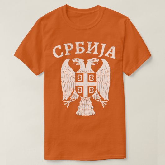 Servische adelaar Srbija 3 T-shirt (Design voorkant)