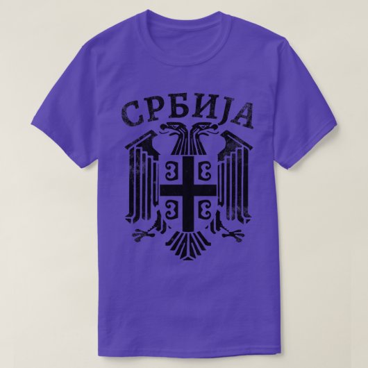 Servische adelaar Srbija 7 T-shirt (Design voorkant)