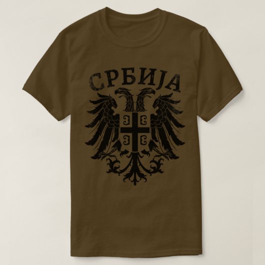 Servische adelaar Srbija 9 T-shirt (Design voorkant)
