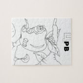 servische cyrilleworm legpuzzel (Horizontaal)