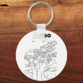 servische cyrillisboom sleutelhanger (Voorkant)