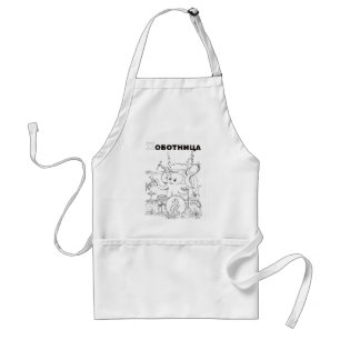 servische cyrillisch octopus standaard schort