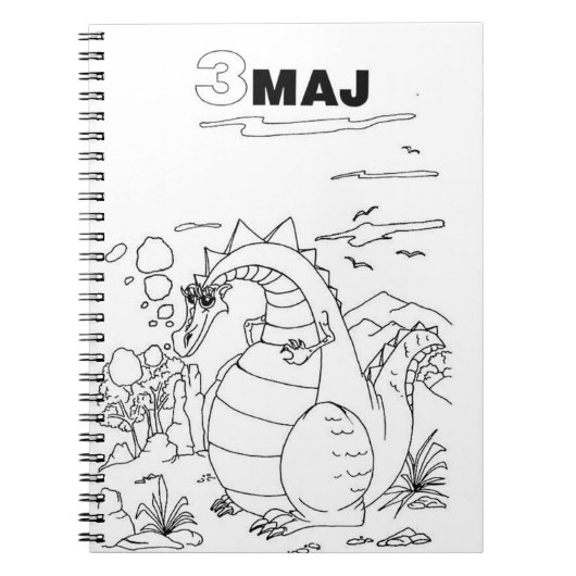 servische cyrillistische draak notitieboek (Voorkant)