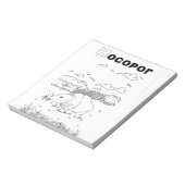 servische cyrillistische rhino notitieblok (Linkerzijde)