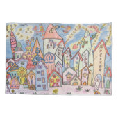 servische cyrillistische stad kussensloop (Achterkant-Links)