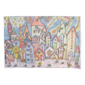 servische cyrillistische stad kussensloop (Voorkant-Links)