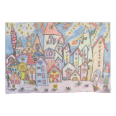 servische cyrillistische stad kussensloop (Voorkant-Rechts)