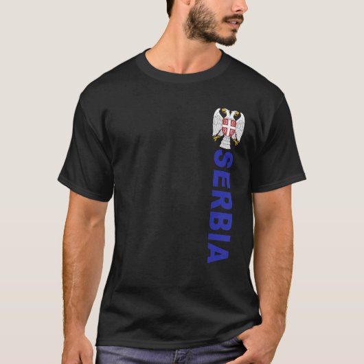 Servische Double Eagle Embleem Sportief T-shirt (Voorkant)