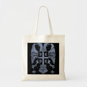 Servische dubbele adelaar als Servische wapenstils Tote Bag