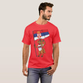 Servische fan paard vriend t-shirt (Voorkant volledig)