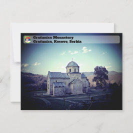 SERVISCHE KLOOSTERS - Gračanica klooster Briefkaart