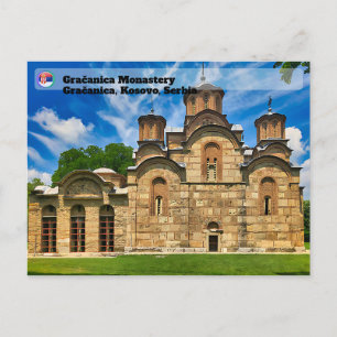SERVISCHE KLOOSTERS - Gračanica orthodoxe Klooster Feestdagenkaart