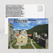 SERVISCHE KLOOSTERS - Klooster van Manasija Briefkaart (Voorkant / Achterkant)