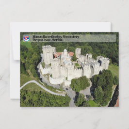 SERVISCHE KLOOSTERS - Manasija Klooster 3 Briefkaart