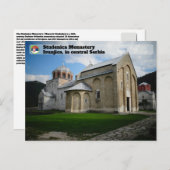 SERVISCHE KLOOSTERS - Studenica Klooster Briefkaart (Voorkant / Achterkant)