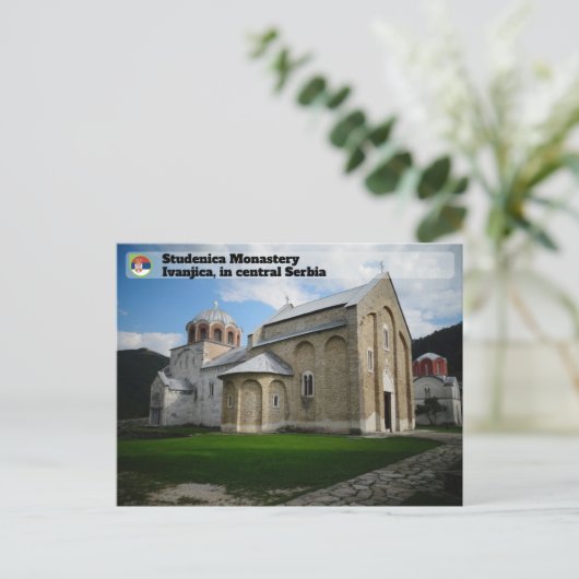 SERVISCHE KLOOSTERS - Studenica Klooster Briefkaart (Staand voorkant)