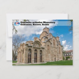 SERVISCHE KLOSTERS  Gračanica orthodoxe Klooster Briefkaart