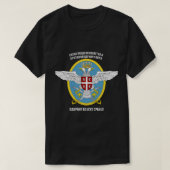 Servische legerluchtmacht Servische vlaggestrijdkr T-shirt (Design voorkant)